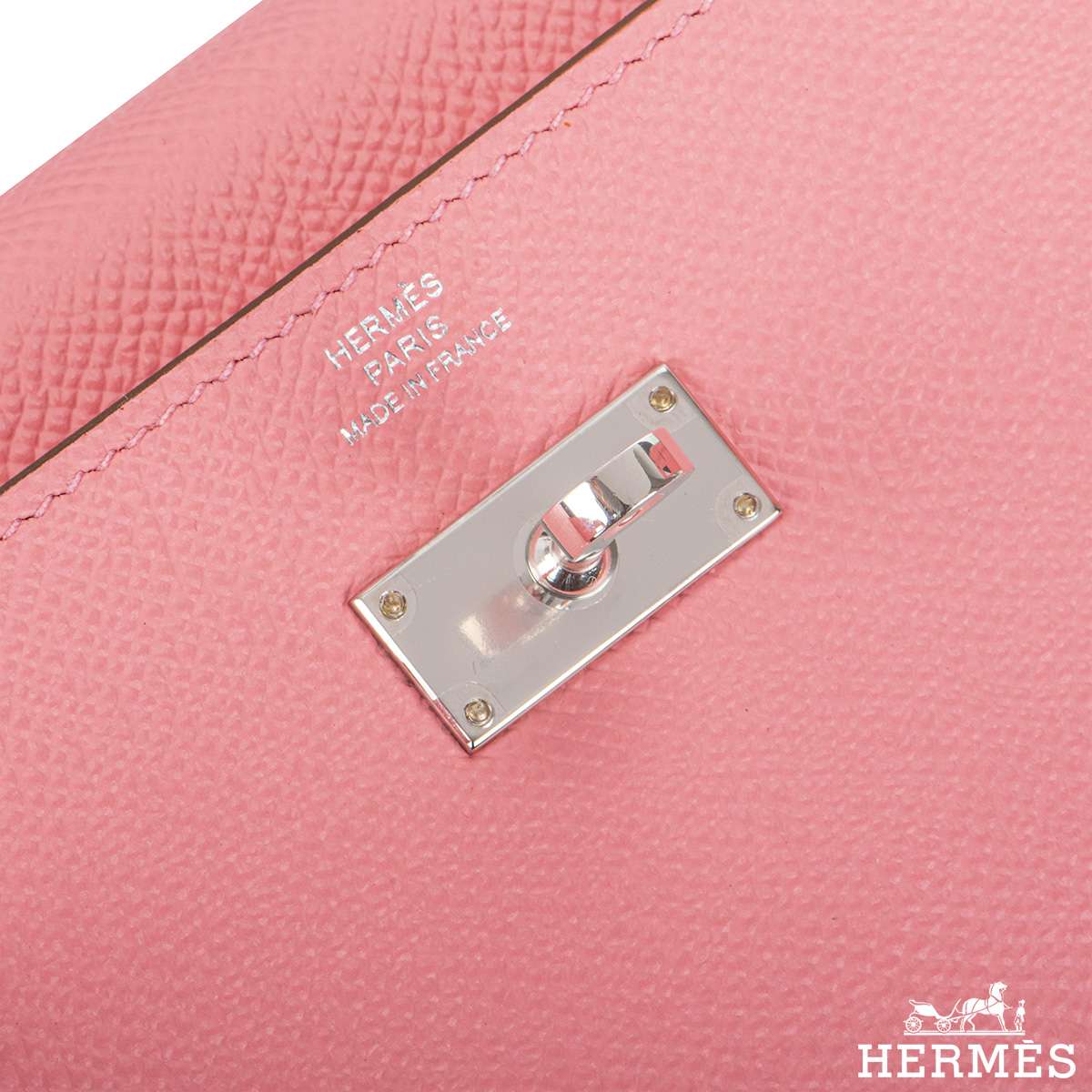 Hermès Kelly Wallet to Go Rose Confetti Epsom Palladium Hardware